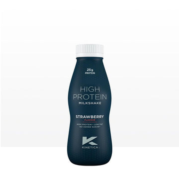 Kinetica Ready-to-Drink Protein Shake, 12 X 330mls, 165 cals, 25g Protein per Bottle, Low Fat (Strawberry) KineticaAu supplements