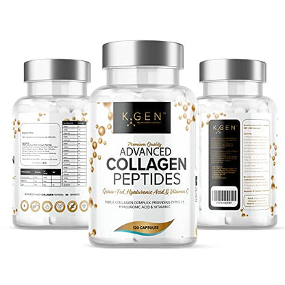 Pure Collagen Supplements Capsules Grass Fed Advanced Multi Collagen Peptides K GEN rejuvenation nutritionUS supplements