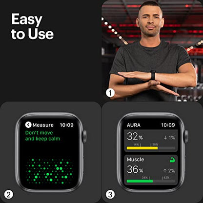 AURA Strap 2 Compatible w Apple Watch – for Body Fat, BMI & Weight Loss - Body Composion AURA StrapUS supplements