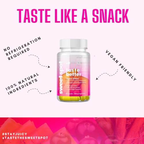 Sweet Spot - Pineapple Extract Vaginal Probiotics to Taste Great - 60 Capsules - Supports Vaginal Health TASTE THE SWEET SPOTAu supplements