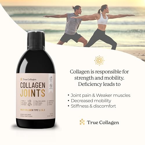True Collagen Joint Peptides - Pack of 500ml, Berry Flavour | Dietary Supplements with Turmeric & Green Tea Extract True CollagenAu supplements