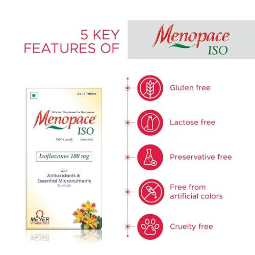 30 Tablets with Isoflavones, Amino acids & Essential Vitamins to Support Menopause Symptoms My StoreAu supplements