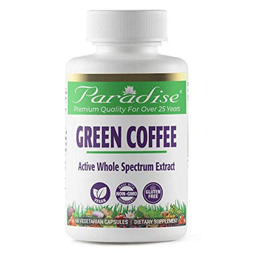 Paradise Herbs Green Coffee Bean, Vegan, Gluten Free, Non GMO, Active Whole Spectrum Paradise HerbsAu supplements