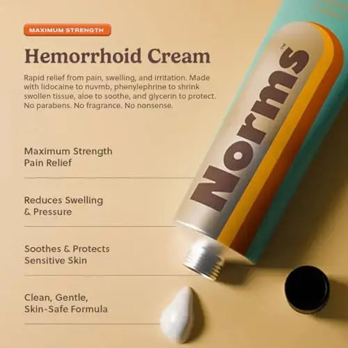 Norms The Full Hemorrhoid Treatment Bundle Medicated Wipes, Touch-Free Spray, and 5% Lidocaine Cream to Relieve Painful Itching, Burning & Swelling – Complete Hemorrhoid Care System NormsAu supplements