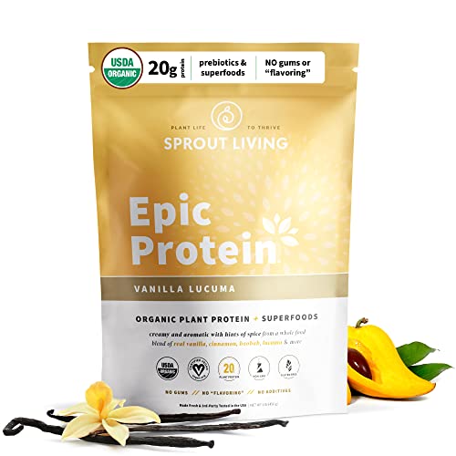 Sprout Living Epic Protein Vanilla Lucuma, 454 g Sprout LivingAu supplements