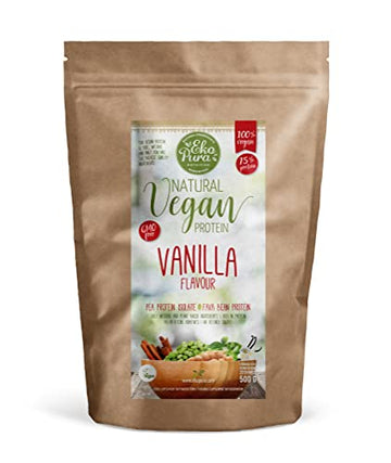 Ekopura Natural Vegan Protein – Vanilla - 500g | 75% Protein | Free from Allergens EkopuraAu supplements