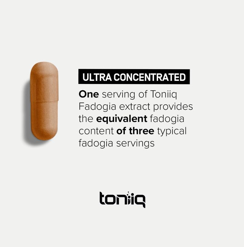 Toniiq Fadogia Agrestis - Ultra High Potency 30:1 Extract - 1200mg Per Serving - Highly Concentrated - Third-Party Lab Tested - 120 Capsules ToniiqAu supplements