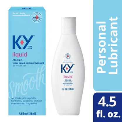 K-Y Liquid Personal Lubricant, Natural Feeling Water Based Lube For Women, Men & Couples K-YUS supplements
