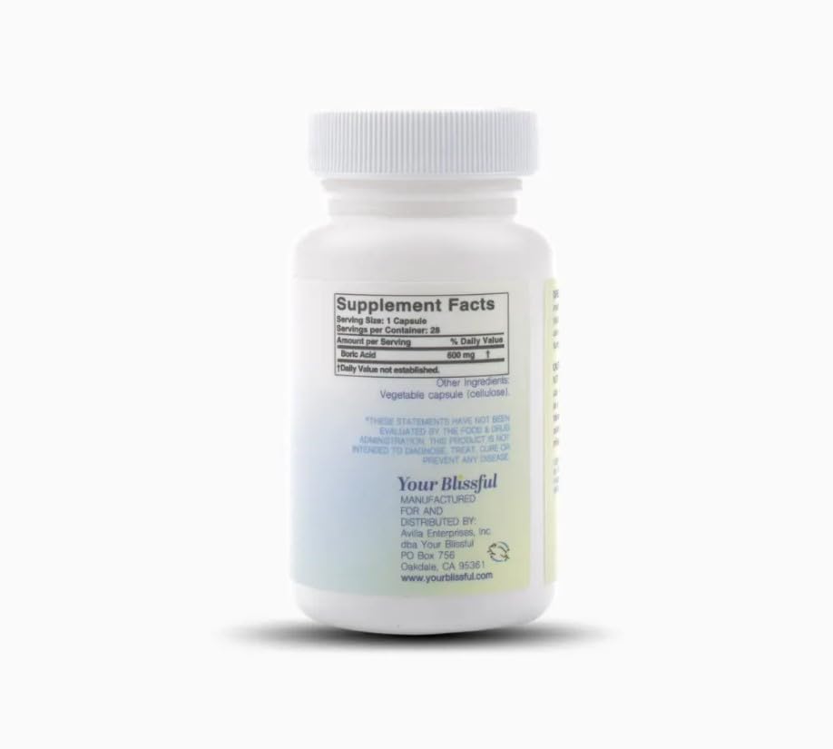 V Blissful - Boric Acid Suppositories Helps with Yeast Infections - Effective Feminine Care with Boric Acid, Perfect V BlissfulAu supplements