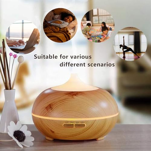 Essential Oil Diffuser, Aromatherapy humidifier, ultrasonic Cold Mist humidifier, 4 Timing Settings TinasChoiceAu supplements
