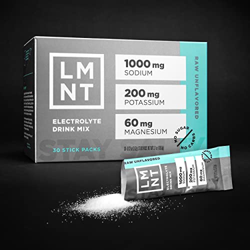 LMNT Zero-Sugar Electrolytes - Raw Unflavored Salt - Hydration Powder Packets Drink LMNTAu supplements
