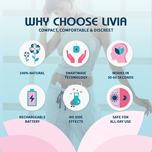 Livia Menstrual Pain Relief Device, Pink - The Off Switch for Period Pain - Portable Unit LiviaAu supplements