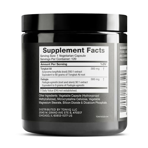 Ultra Concentrated 69,000mg Tongkat Ali Fadogia Agrestis Blend – 200:1 Tongkat Ali + 30:1 ToniiqUS supplements