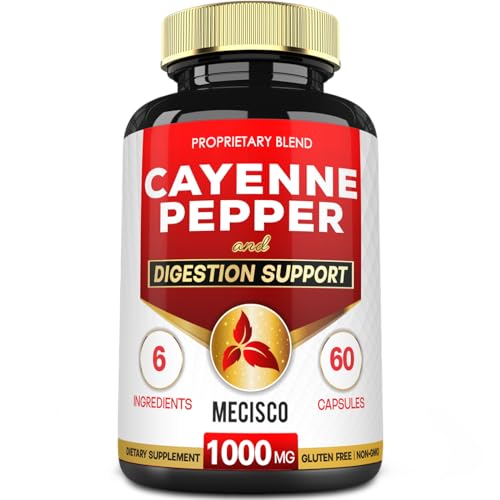 Mecisco 6in1 Cayenne Pepper Capsules Organic with Ginger Root, Beet Root, and Black Pepper MeciscoAu supplements