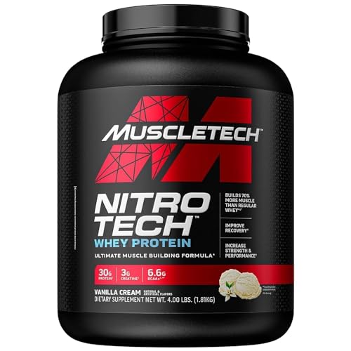MuscleTech Whey Protein Powder Nitro-Tech | Isolate & Peptides & Cell-Tech Creactor MuscleTechUS supplements