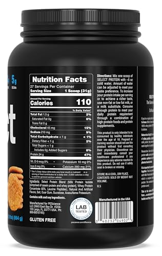 PEScience Select Low Carb Protein Powder, Snickerdoodle, 27 Serving, Keto Friendly PEScienceUS supplements