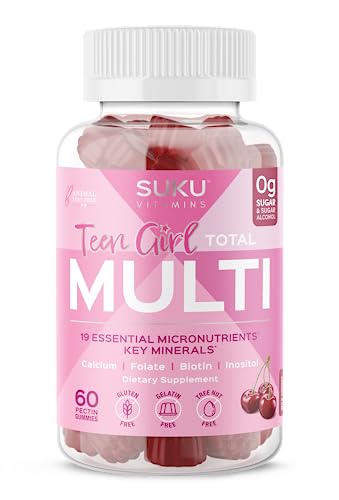 SUKU Vitamins Teen Girl Gummies – Sugar Free Vegetarian Gummy Vitamins Supplement SUKU VitaminsAu supplements