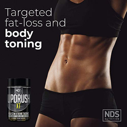 LIPORUSH NDS Nutrition XT - Concentrated Thermogenic with L-Carnitine & Teacrine LIPORUSHUS supplements