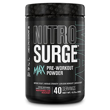 Jacked Factory Nitrosurge Max Nootropic Pre Workout Powder - Premium Pre Workout Jacked FactoryAu supplements