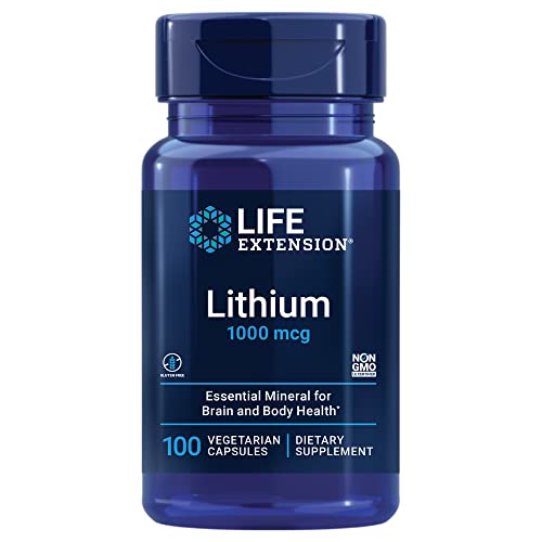 Life Extension Lithium 1000 mcg - for Brain Health, Anti-Aging & Longevity Life ExtensionUS supplements
