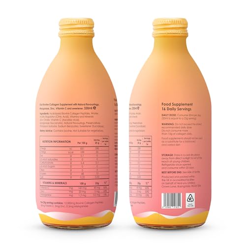 Collagen Supplements for Women, Highest-Dose 12000mg Liquid Collagen Peptides, Bovine Collagen HealuAu supplements