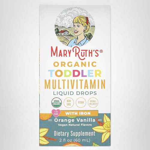 MARYRUTH'S Organic Toddler Vitamin C Drops for Immunity | Ages 1-3 Years | 15 mg Per Serving | Vitamin C for Immune Support & Overall Health | Vegan | Sugar Free MARYRUTH'SUS supplements