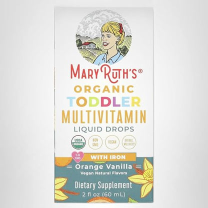 MARYRUTH'S Organic Toddler Vitamin C Drops for Immunity | Ages 1-3 Years | 15 mg Per Serving | Vitamin C for Immune Support & Overall Health | Vegan | Sugar Free MARYRUTH'SUS supplements