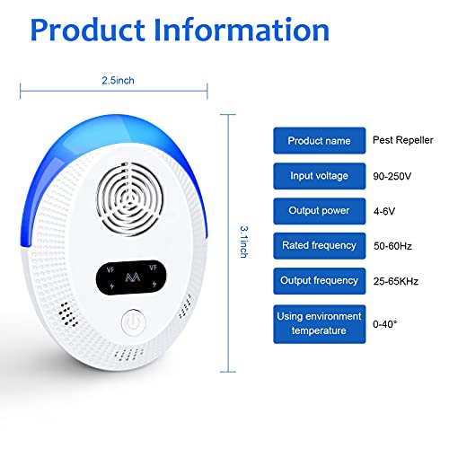 Ultrasonic Pest Repeller 6 Packs, Indoor Pest Control, Ultrasonic Pest Repell BectineAu supplements