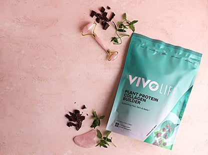 Vivo Life - Plant Protein Collagen Builder with Vitamin C, Amino Acids and Hyaluronic Acid Vivo lifeUS supplements