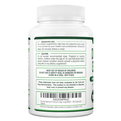 Purely Optimal Premium Digestive Enzymes Plus Prebiotics & Probiotics - for Better Digestio Purely OptimalUS supplements