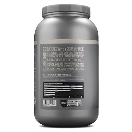 Isopure Protein Powder, Zero Carb Whey Isolate with Vitamin C & Zinc for Immune Support IsopureUS supplements