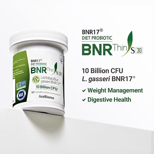 AceBiome BNRThin S30, Lactobacillus Gasseri BNR17, 10 Billion CFU Guaranteed AceBiomeUS supplements