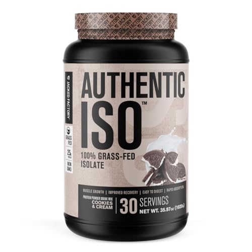Jacked Factory Authentic ISO Grass Fed Whey Protein Isolate Powder - Low Carb Jacked FactoryUS supplements