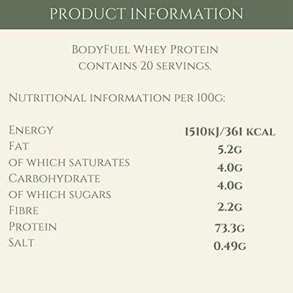 Complementary Supplements - BodyFuel Whey Protein Isolate & Concentrate Chocolate Flavour Complementary SupplementsUS supplements