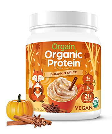 Orgain Organic Vegan Protein Powder, Pumpkin Spice - 21g of Plant Based Protein OrgainUS supplements