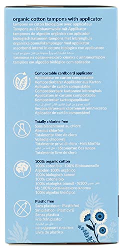 Natracare Organic Cotton Super Tampons with Cardboard Applicator, Plastic Free, Chlorine Free NATRACAREAu supplements