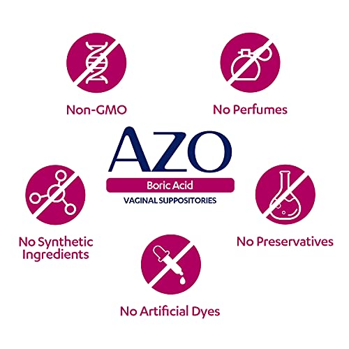 AZO Boric Acid Vaginal Suppositories, Helps Support Odor Control and Balance Vaginal PH AZOAu supplements