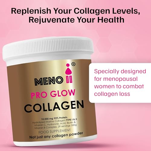 Meno II PRO Glow Marine Collagen Powder 10,000mg - High-Potency Supplements for Women Skin Hydration Meno IIAu supplements