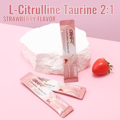 SEDDS L-Citrulline Taurine 2:1, Strawberry-Flavored L Citrulline Powder Citrulline Supplements SEDDSUS supplements