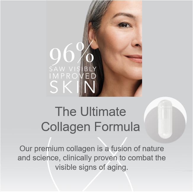 Collagen Tablets, Best Hydrolysed Protein Peptide Skin Supplement - 90 x Collagen Capsules x 800mg PurelogicolAu supplements