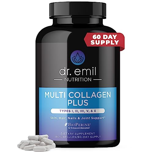 DR EMIL NUTRITION Multi Collagen Pills - 180 Capsules - Collagen Supplements to Support DR EMIL NUTRITIONAu supplements