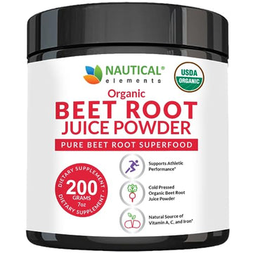 Beet Juice Powder Organic - Cold Pressed - 20:1 Concentrate - Concentrated Beet Root Nautical ElementsAu supplements