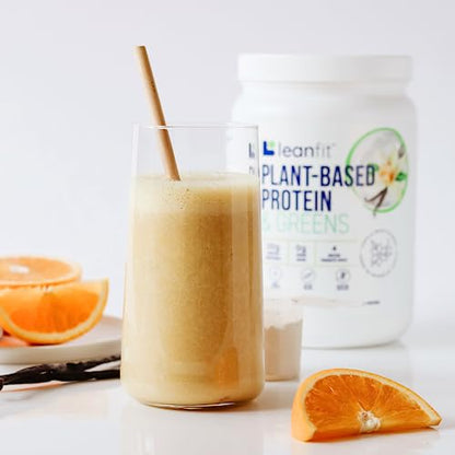LeanFit Plant-Based Protein & Greens Natural Vanilla – 20g Plant Protein + 4 Leafy Greens LeanFitUS supplements