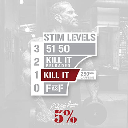 5% Nutrition Rich Piana Kill It Pre Workout Powder w/Creatine, Jitter-Free Caffeine 5% NutritionUS supplements