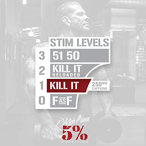 5% Nutrition Rich Piana Kill It Pre Workout Powder w/Creatine, Jitter-Free Caffeine 5% NutritionAu supplements