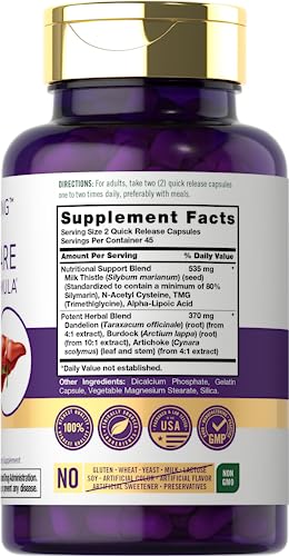 Carlyle Liver Support Supplement | 90 Capsules | Powerful Complex | Liver Care Formula CarlyleAu supplements