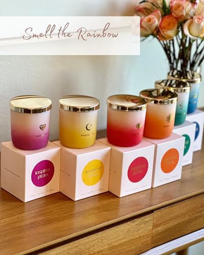 Inspired Picks Refreshing Green Candle – Wood Sage & Sea Salt w/Gold Stemmed Leaves Symbol Inspired PicksAu supplements