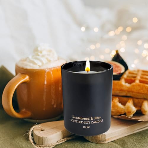 Sandalwood Rose Scented Candles, Christmas Birthday Candle Gifts for Women, Best Friends Kelly's Custom CandlesAu supplements