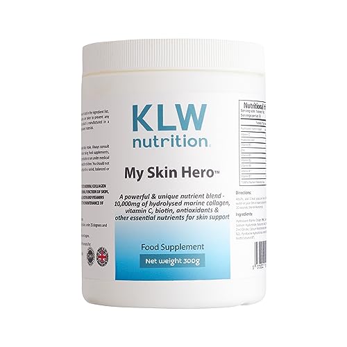Marine Collagen Powder 10,000mg - with Vitamin C, Zinc, Biotin, Hyaluronic Acid - No fillers, sweeteners or additives KLW NutritionAu supplements